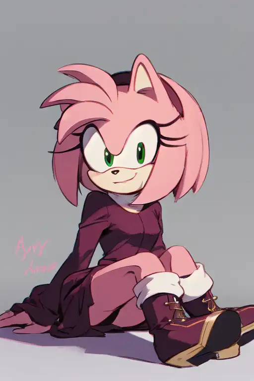 8feet on X: Ayyy look, my first Sonic character (Amy Rose) fanart :p #Sonic  #AmyRose #Fanart #artwork #furry #art  / X