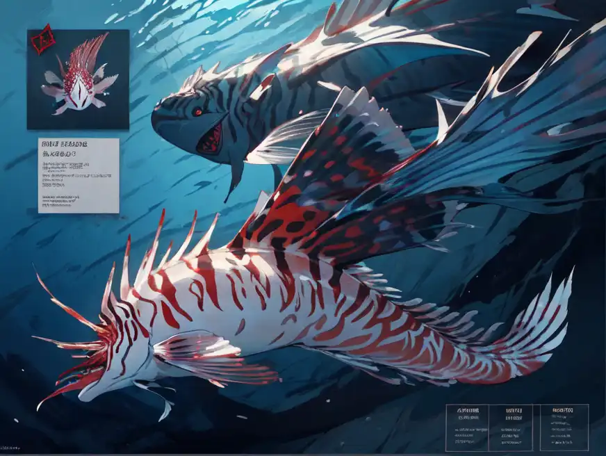 AI Art: Lionfish marking 10 by @WickedTruth30