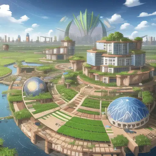 Exploring images in the style of selected image: [Solarpunk City]