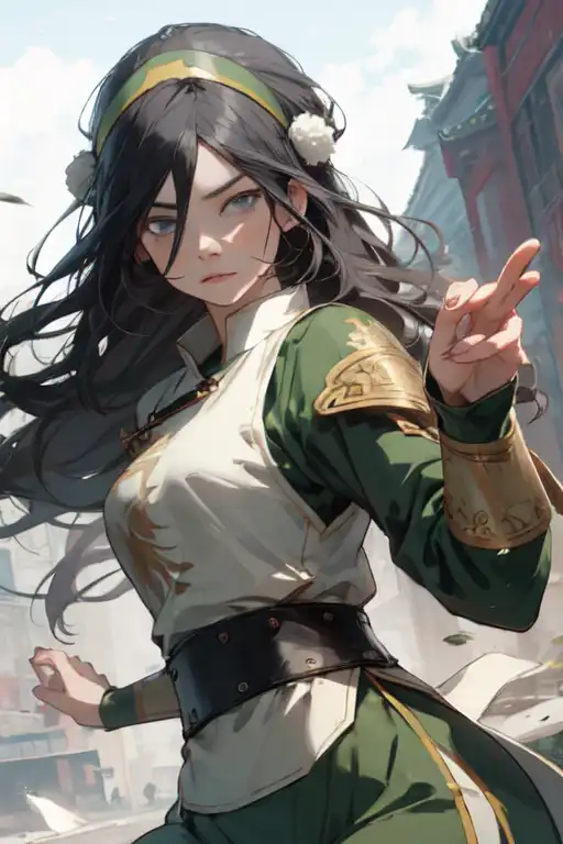 AI Art Toph Beifong Long Hair Avatar by AnonGuy PixAI