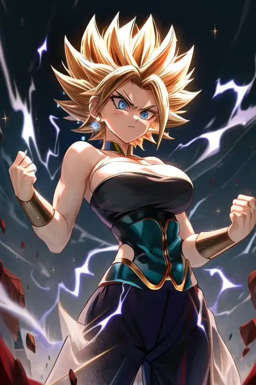 AI Art caulifla ssj 2 by kale God PixAI