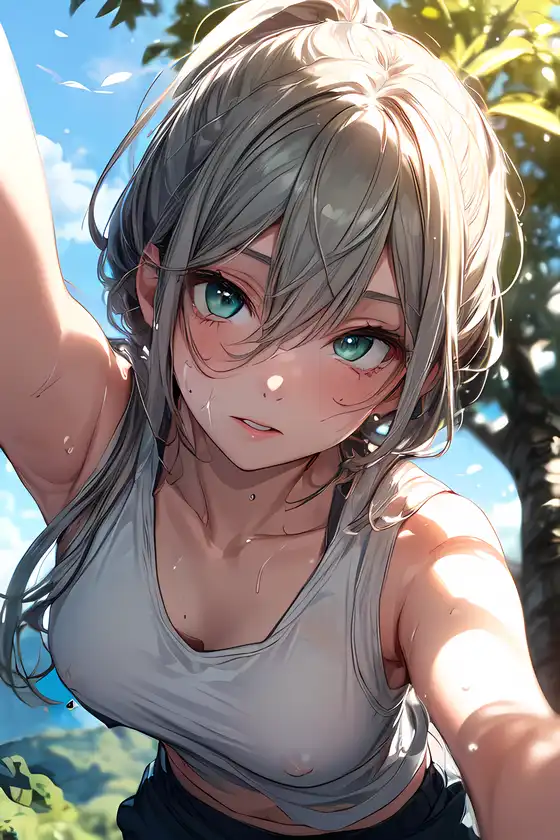 Animated Female Sweating