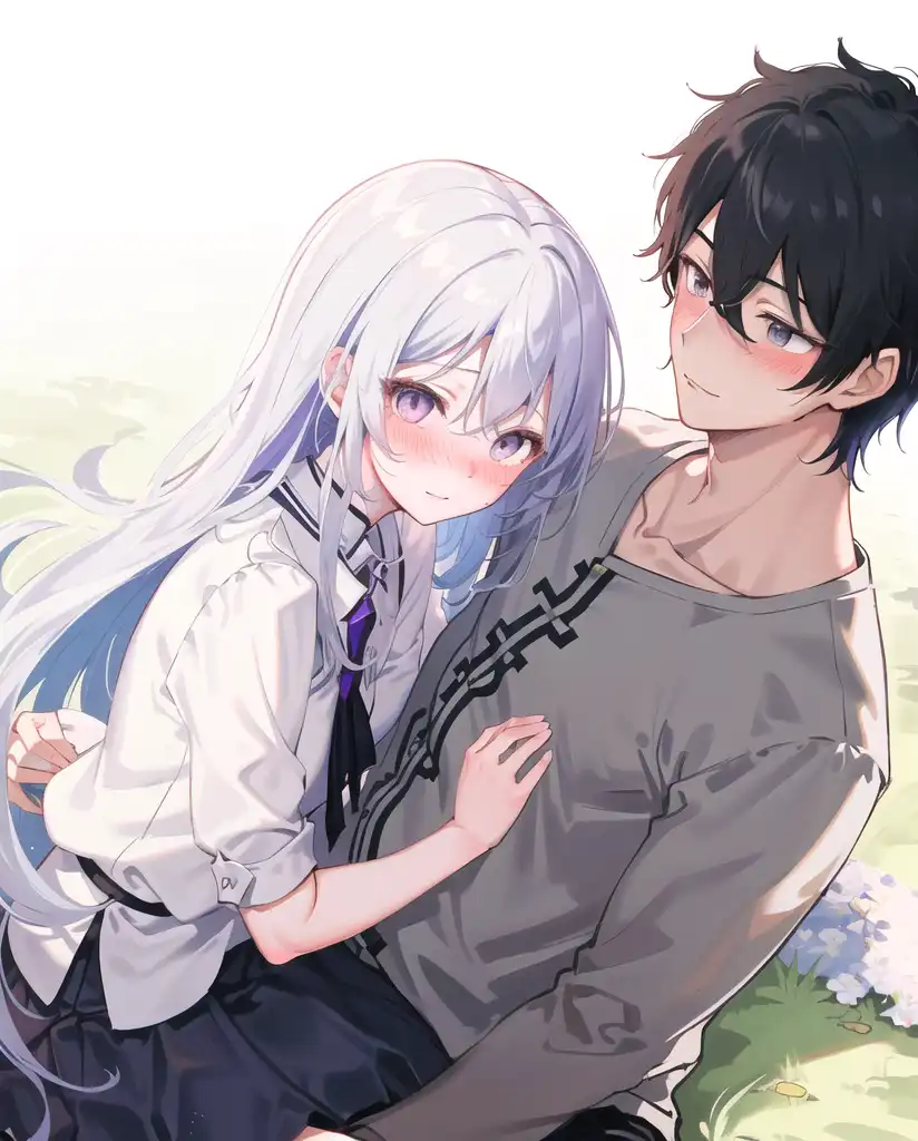 Exploring images in the style of selected image: [cute anime couple c:] |  PixAI