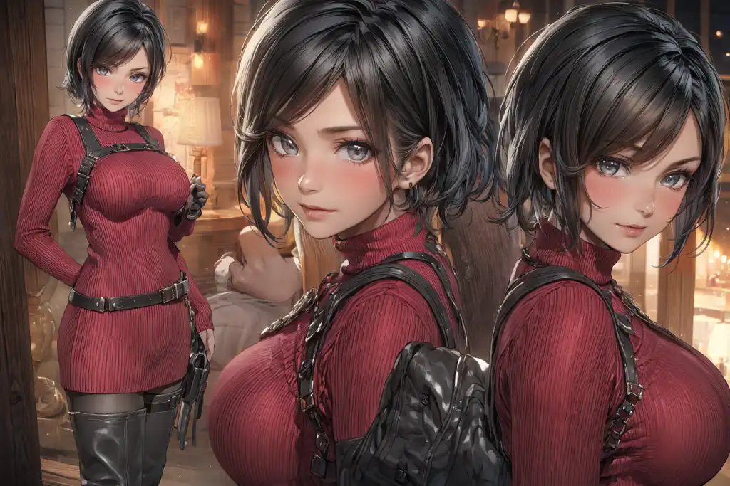 AI Art: Ada Wong (Resident Evil 4 Remake) by @5 5