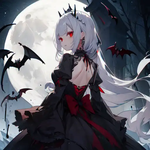 Vampire girl, vampire, girl, anime, HD wallpaper