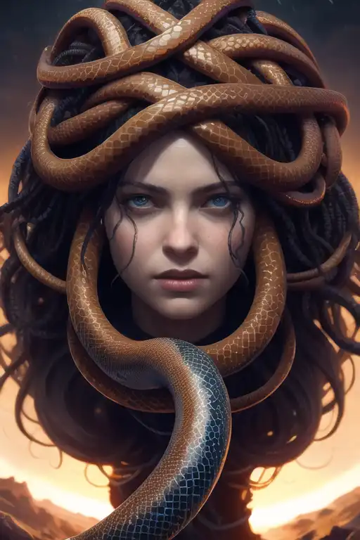 Exploring images in the style of selected image: [Medusa]