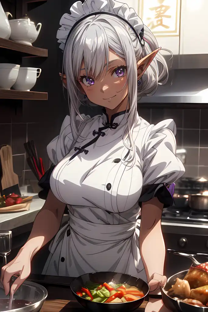 AI Art: Kitchen maid by @Fay Wild