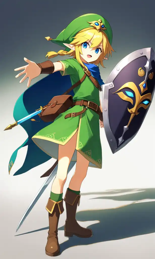 AI 작품: 「The Legend of Zelda: Majora's Mask」 - Young Link
