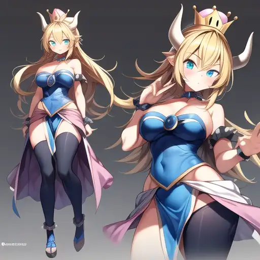 Bowsette body clearance pillow