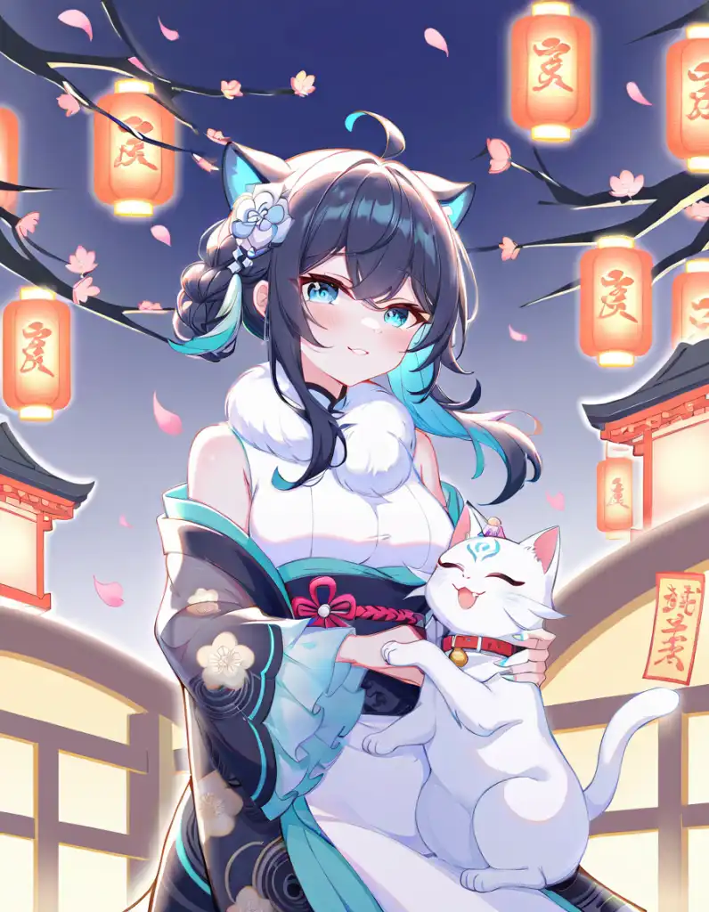 Exploring images in the style of selected image: [猫耳m 少女α] | PixAI