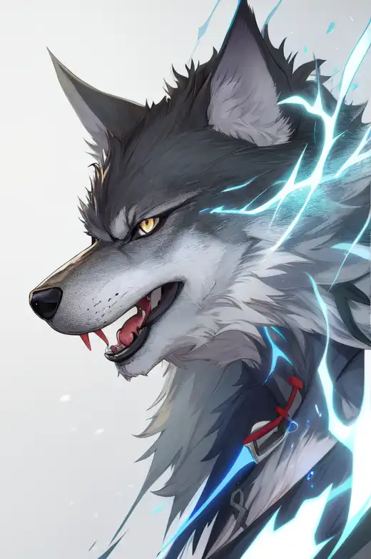 lightning wolf anime