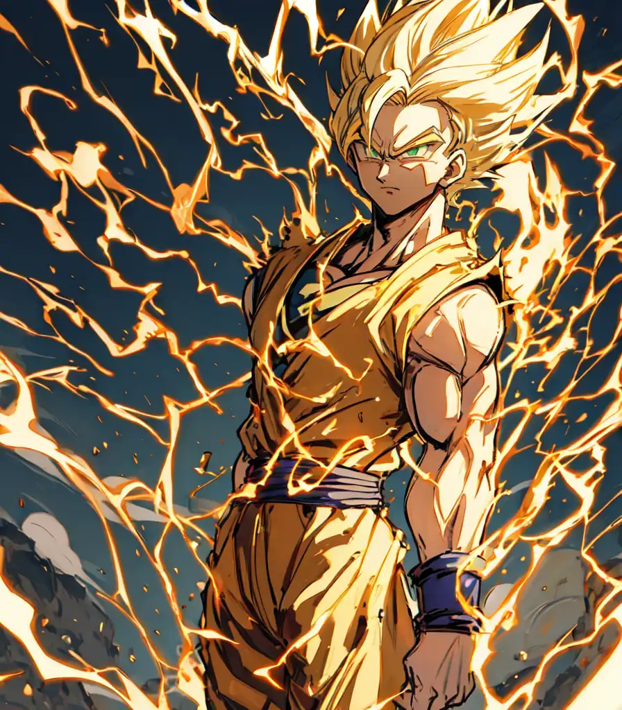 AI Art: Super Saiyan 2 Goku V2 by @Super Japanime