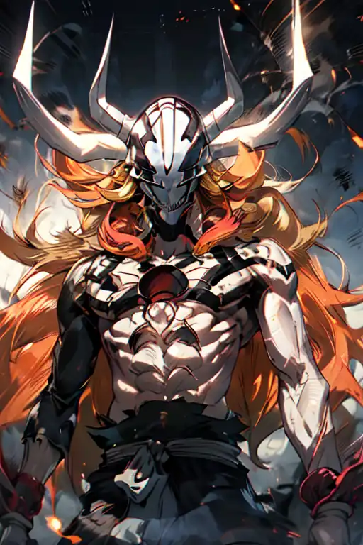 Ichigo as vasto lorde in black attire