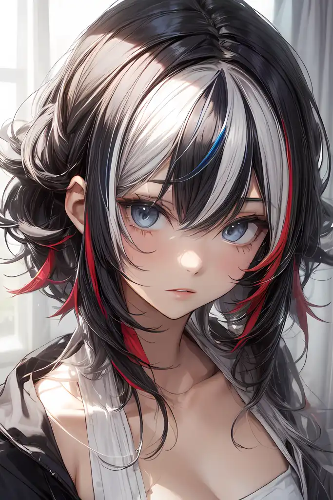 AI Art: Black hair by @user-1667490986530927068