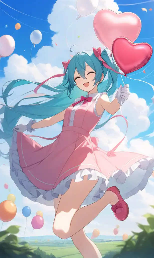 Exploring images in the style of selected image: [「vocaloid」 - Hatsune Miku]  | PixAI