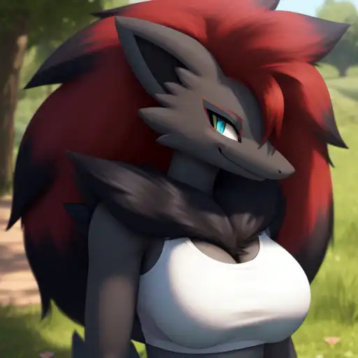 AI Art: Zoroark- Outdoors by @NuclearDragon | PixAI
