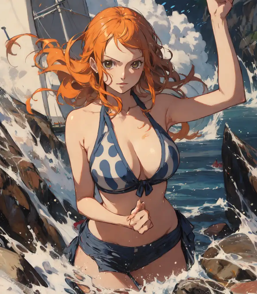 AI Art: Is Nami the water Bender?? by @ImYou | PixAI