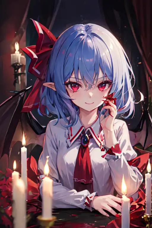 AI Art: Remilia Scarlet cat girl por @Ayumi