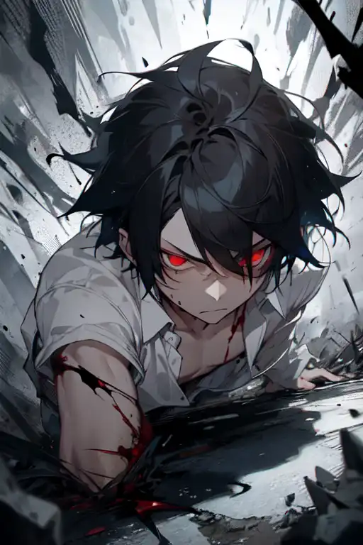 Exploring images in the style of selected image: [Boy - Blood] | PixAI
