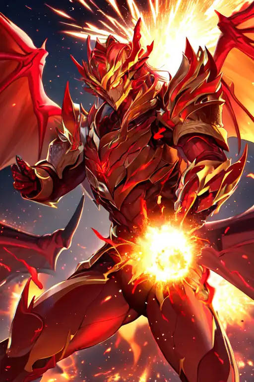 AI Art: Red Dragon by @YD V | PixAI
