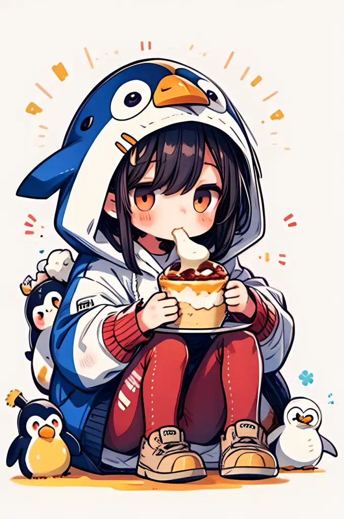 AI Art Penguin Girl 2 by Amphare PixAI