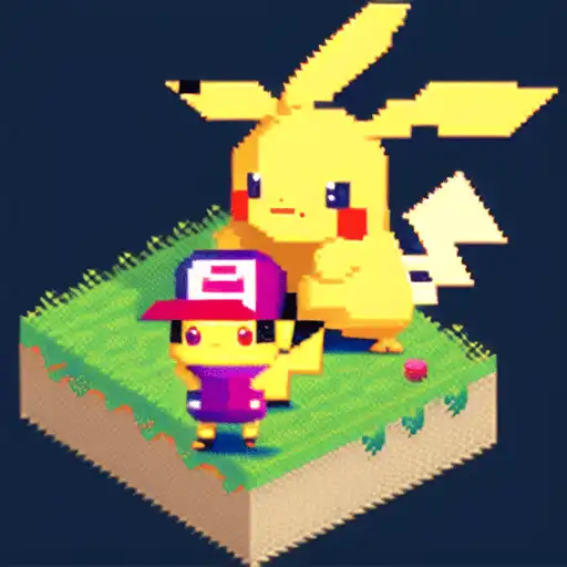 Pikachu meme pixel art