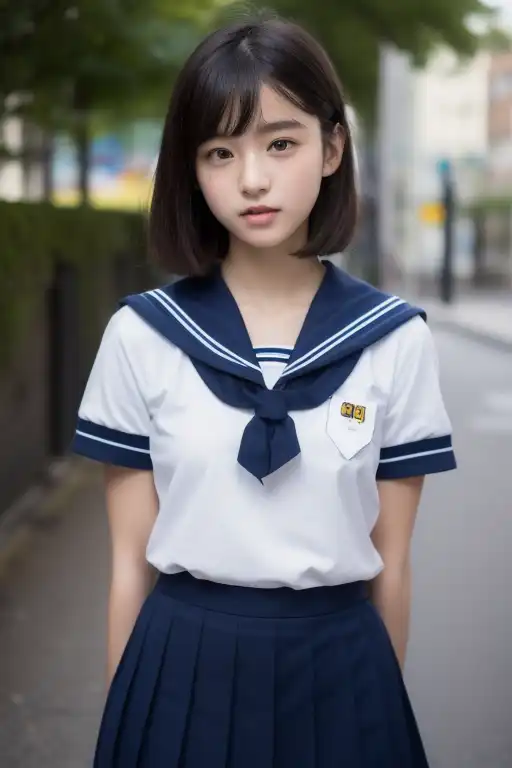 Arte AI: sailor uniform por @user-thefirst777