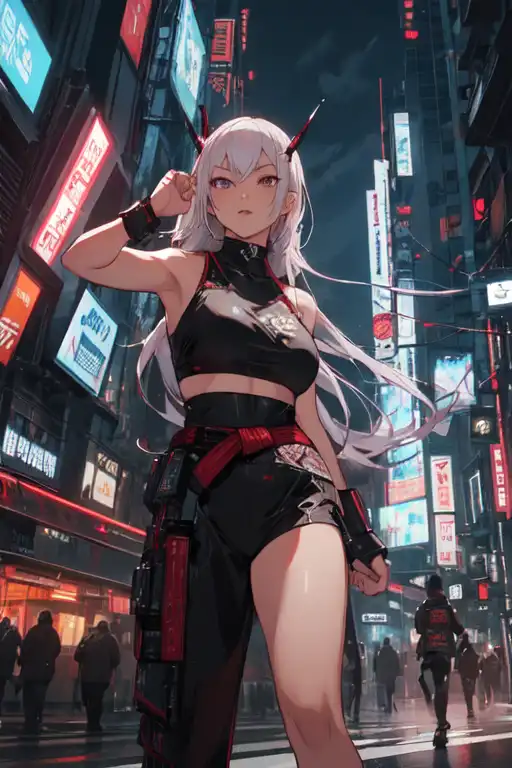 Anime Cyberpunk Girl 7 - Artworks