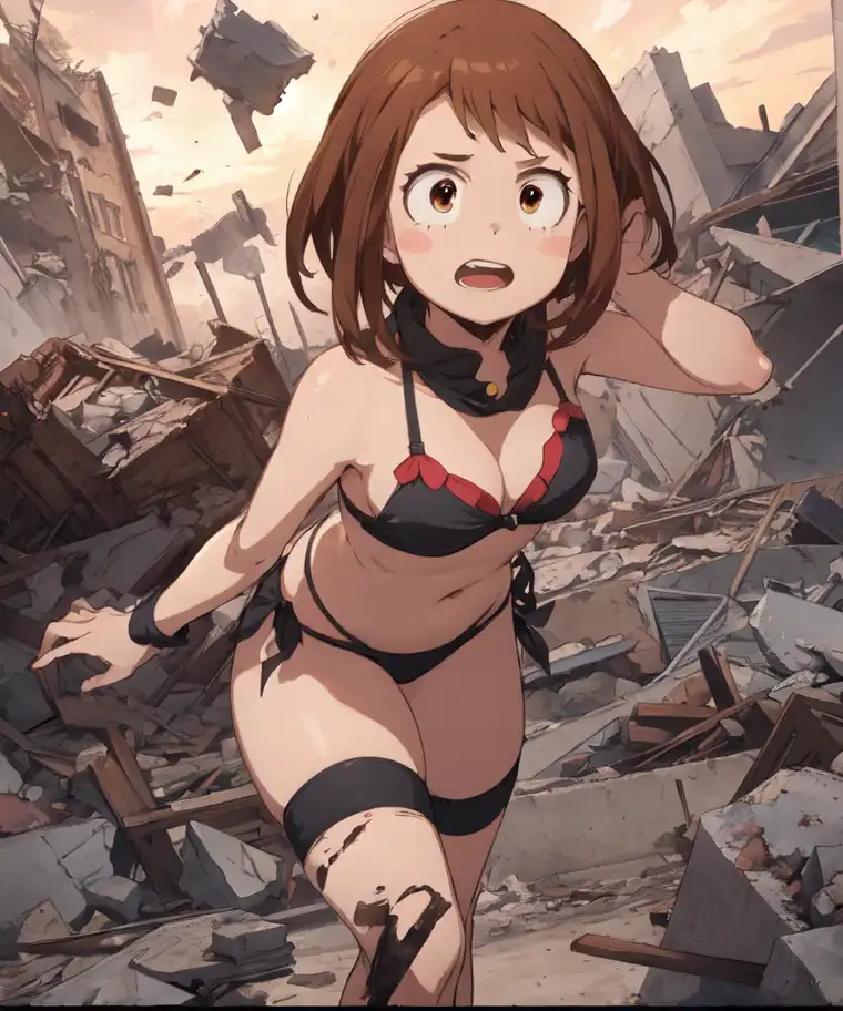 Exploring images in the style of selected image Ochaco Uraraka