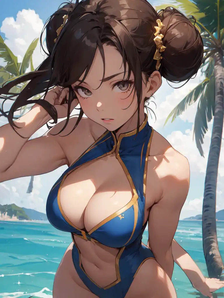 Exploring images in the style of selected image: [Chun Li in a nice  Bathingsuit #2] | PixAI