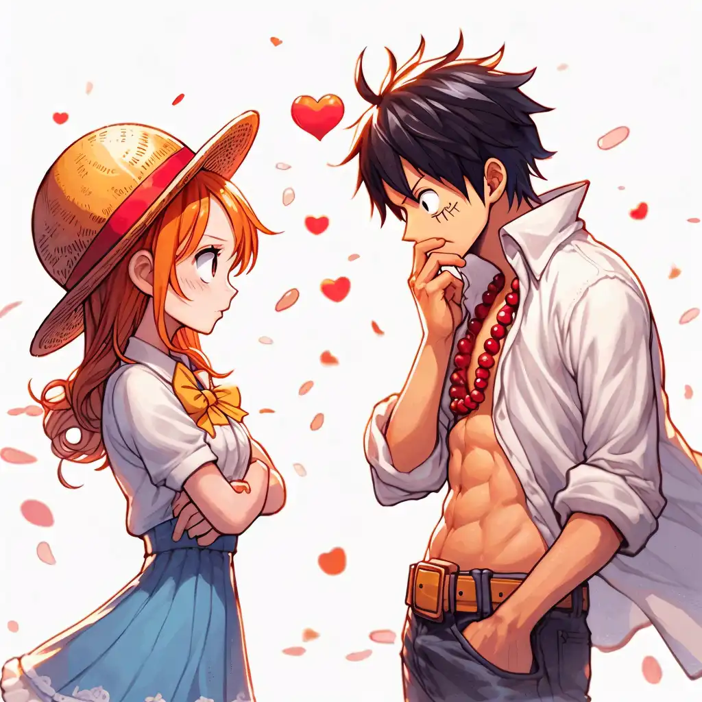 AI Art: Luffy And Nami Love Story by @ARTIST HR | PixAI