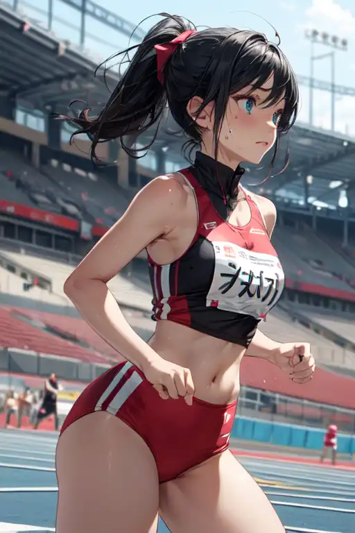 Arte AI: athletic por @虎鉤衆 tiger claw net runner