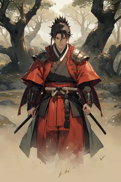 AI 아트: Samurai Gackt 작성자: @JackThePrinter | PixAI