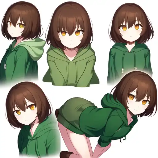 AI Art: Undertale Chara by @Daz