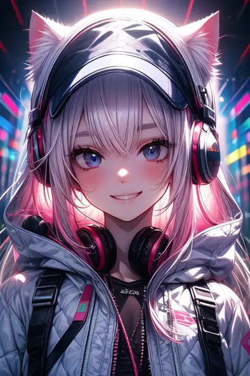 foone🏳️‍⚧️ on X: But there are ENDLESS pictures of catgirls wearing  headphones.  / X