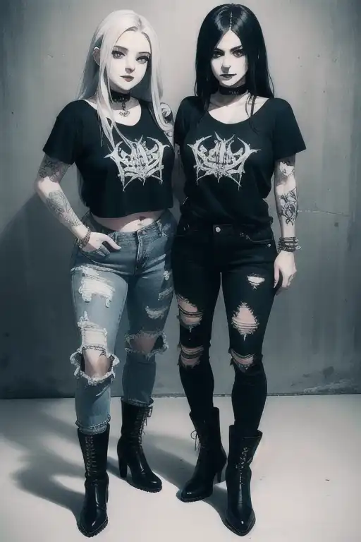Metal girl outfits sales