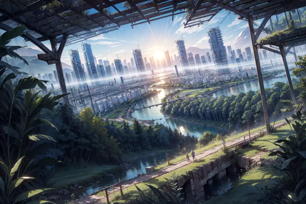 Exploring images in the style of selected image: [Solarpunk City]