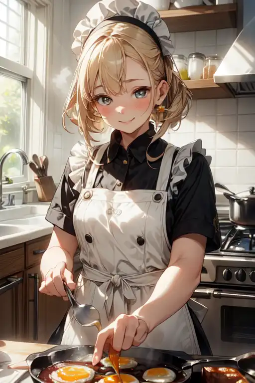 AI Art: Kitchen maid by @bula600