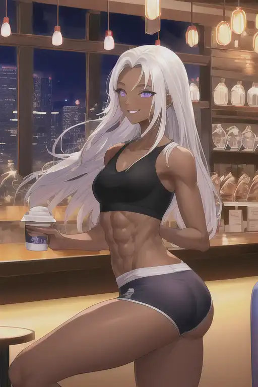Exploring images in the style of selected image: [Gym Girl Coffee]